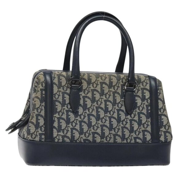 Dior Handbags - Christian Dior Trotter Canvas Hand Bag Navy Auth 126883